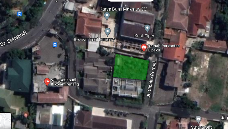 cipaku permai tanah matang dijual