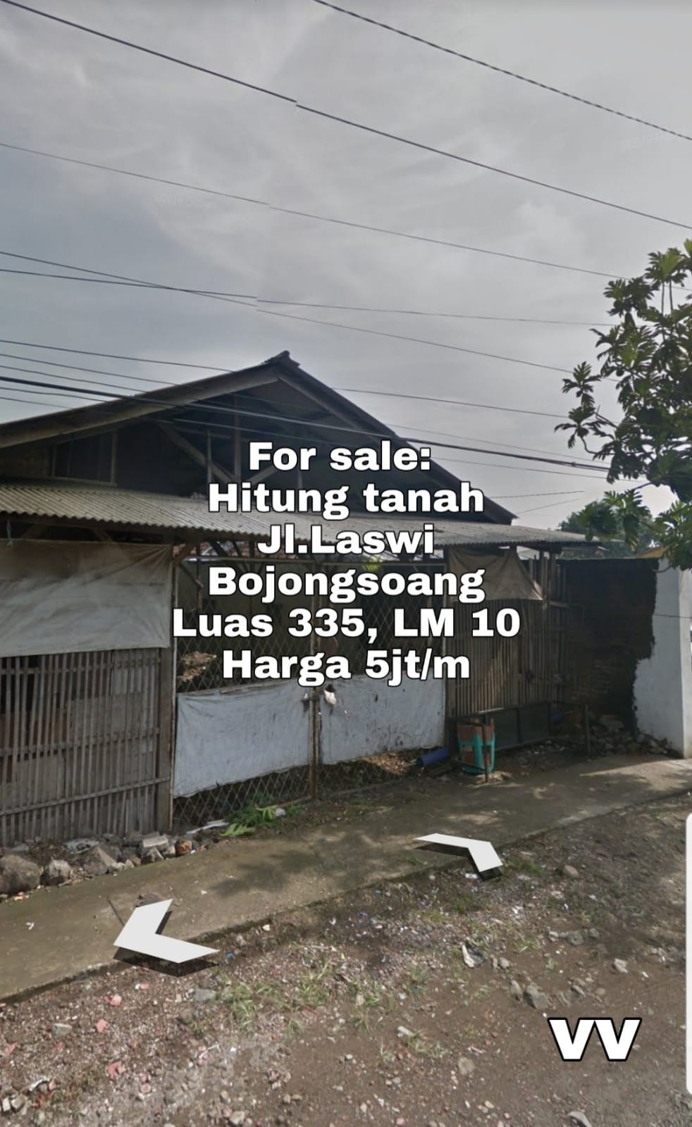 Hitung Tanah di Jalan Laswi, Bojongsoang Bandung