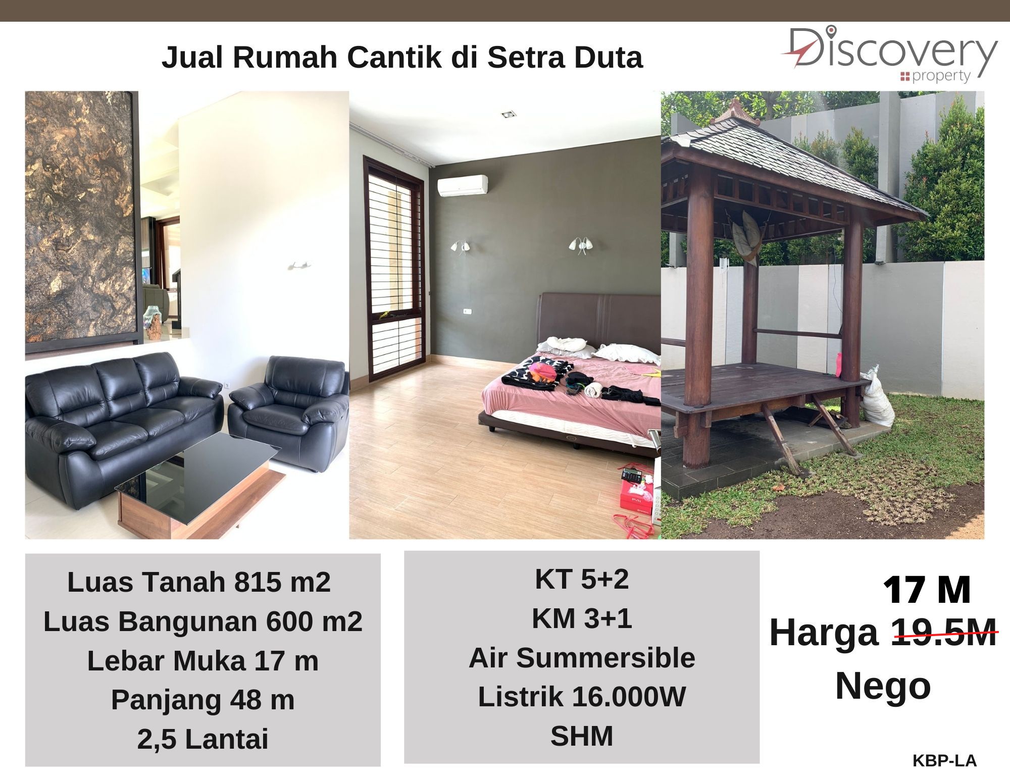 Rumah Cantik Siap Huni di Setra Duta Bandung
