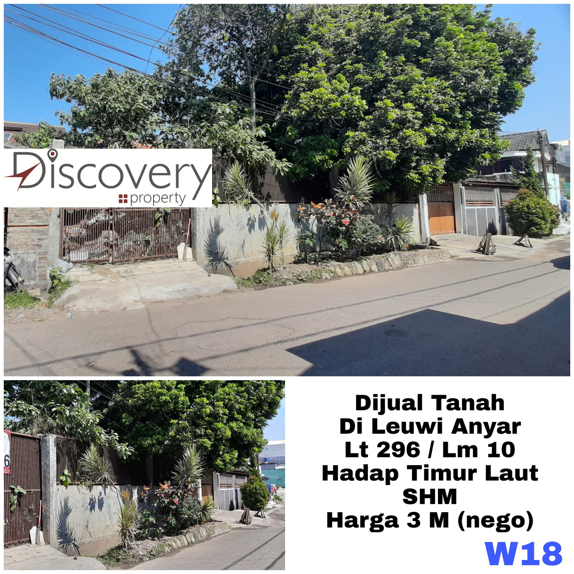 Dijual tanah di komplek Leuwi Anyar dekat terminal leuwi panjang