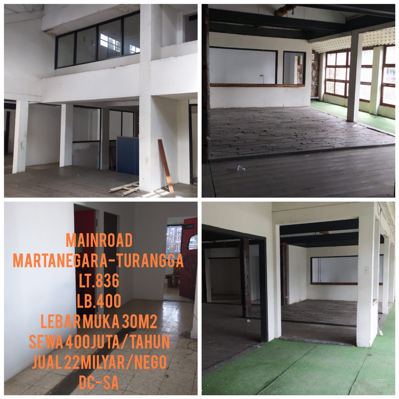 Dijual Ruang usaha Jl utama Matanegara tengah kota bandung