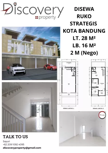 Zalfaa Haura Disewa ruko elegan strategis kota Bandung